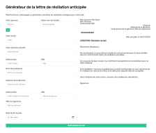 planyourmove generateur screenshot lettre resiliation anticipée